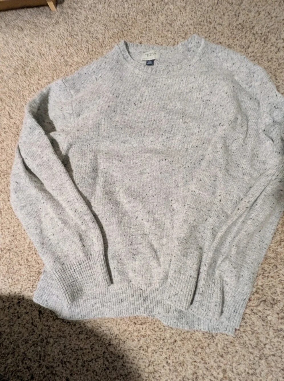 American Eagle Outfitters Light Gray Knit Sweater